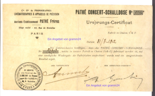 Pathé concert schalldose - pathÉ, concert-schalldose